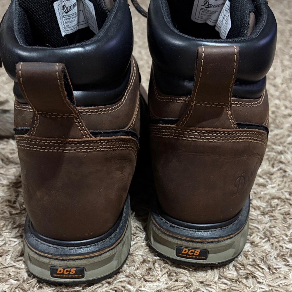 Danner Dark Brown Leather Lace-Up Boots - Picture 4 of 5